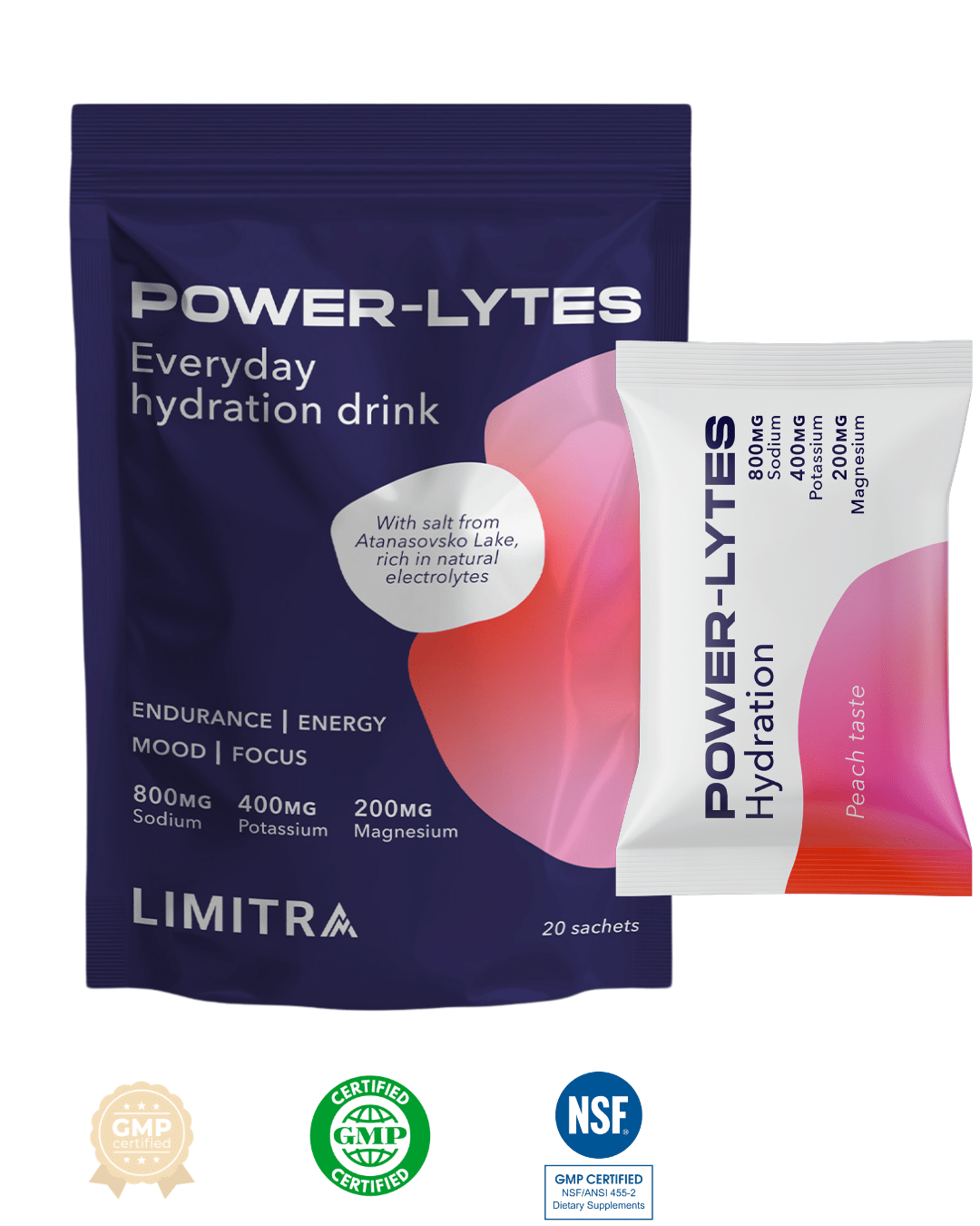 POWERLYTES - Електролитна напитка със соли от Атанасовско езеро - LIMITRA