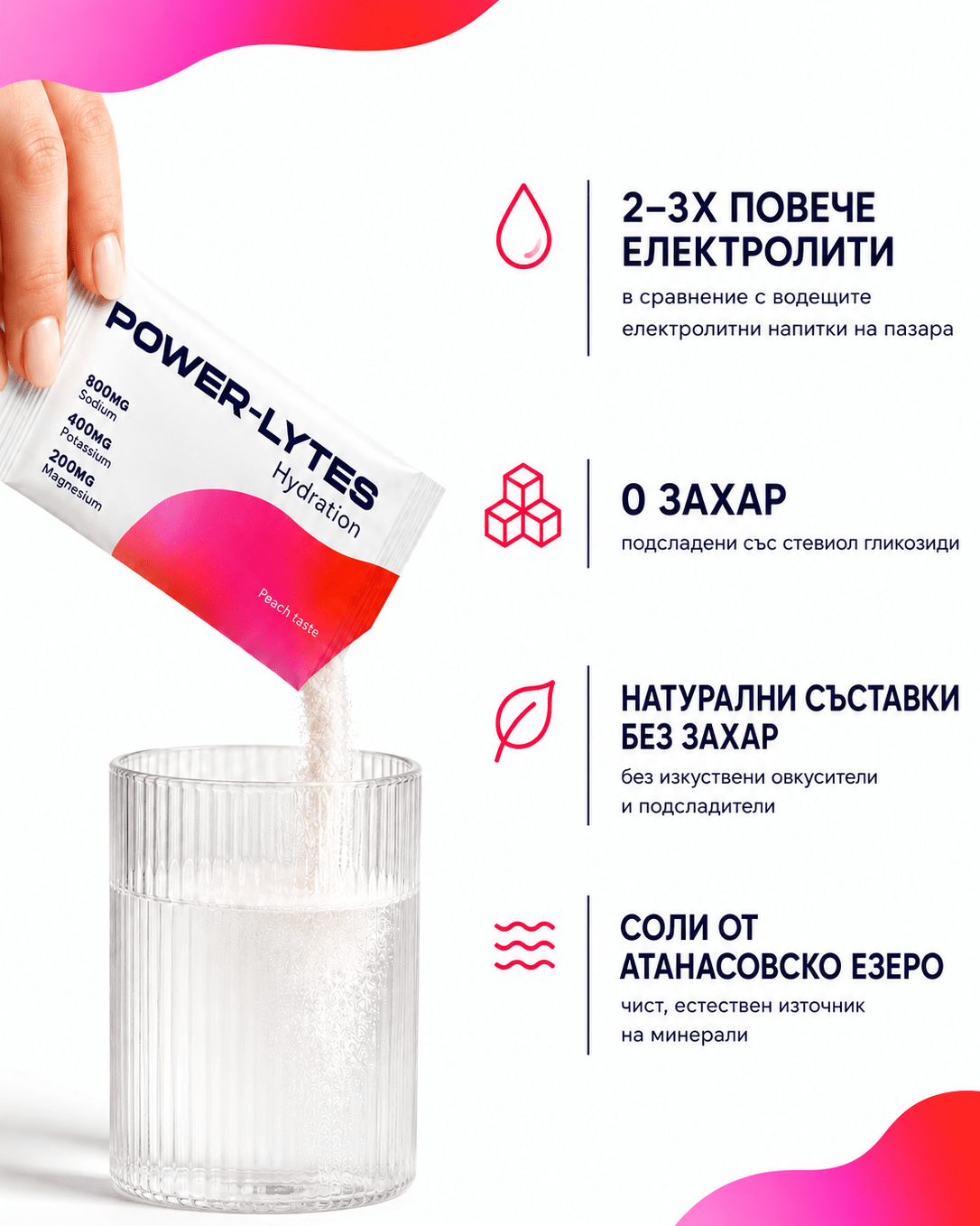 POWERLYTES — Електролитна напитка със соли от Атанасовско езеро - LIMITRA