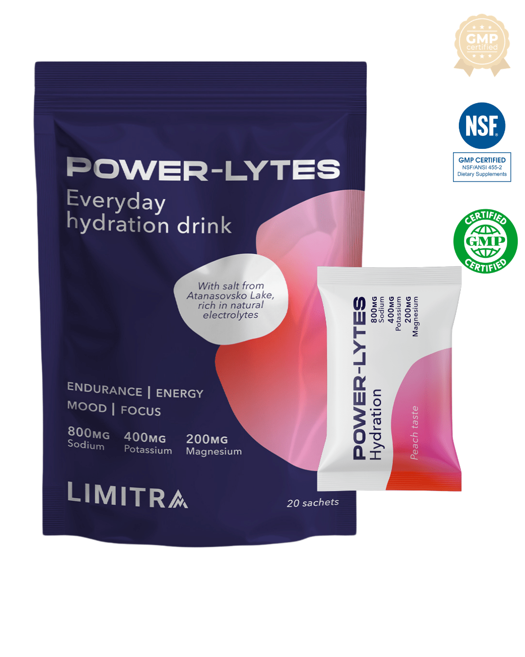 POWERLYTES — Електролитна напитка за енергия по време на тренировка - LIMITRA