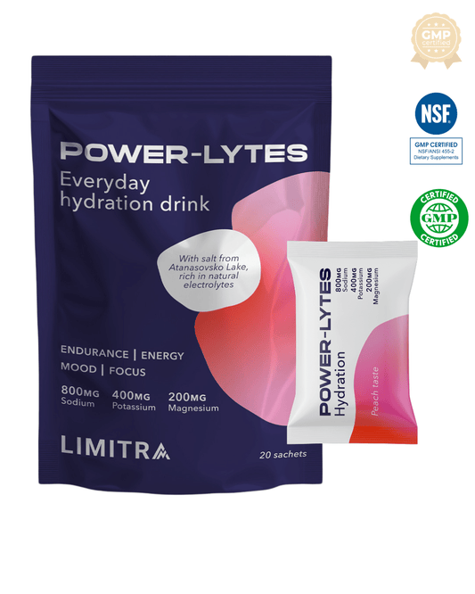 POWERLYTES — Електролитна напитка за енергия по време на тренировка - LIMITRA